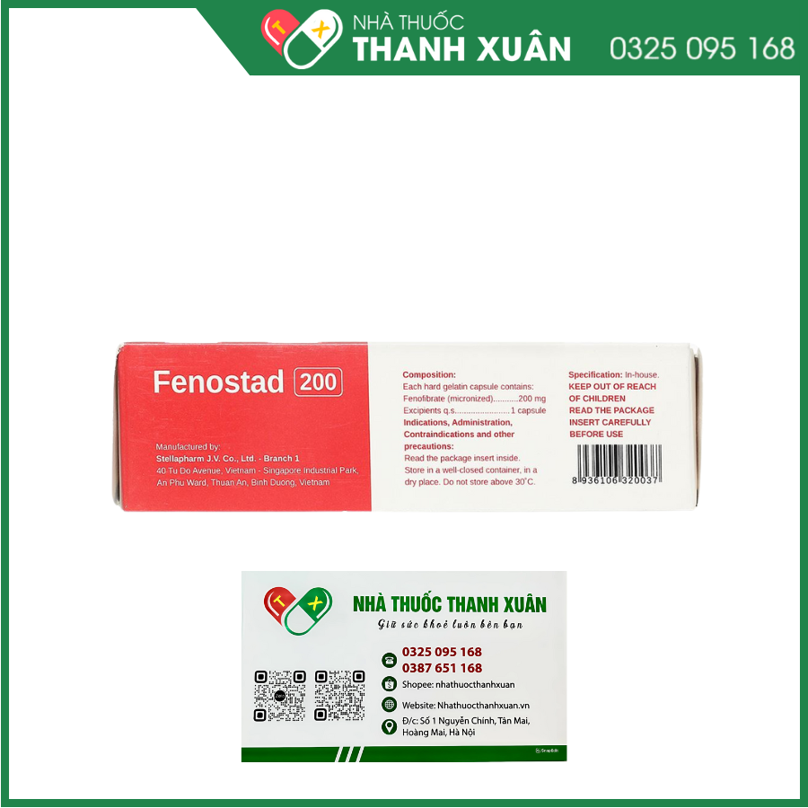Fenostad 200 điều trị tăng triglycerid huyết nặng